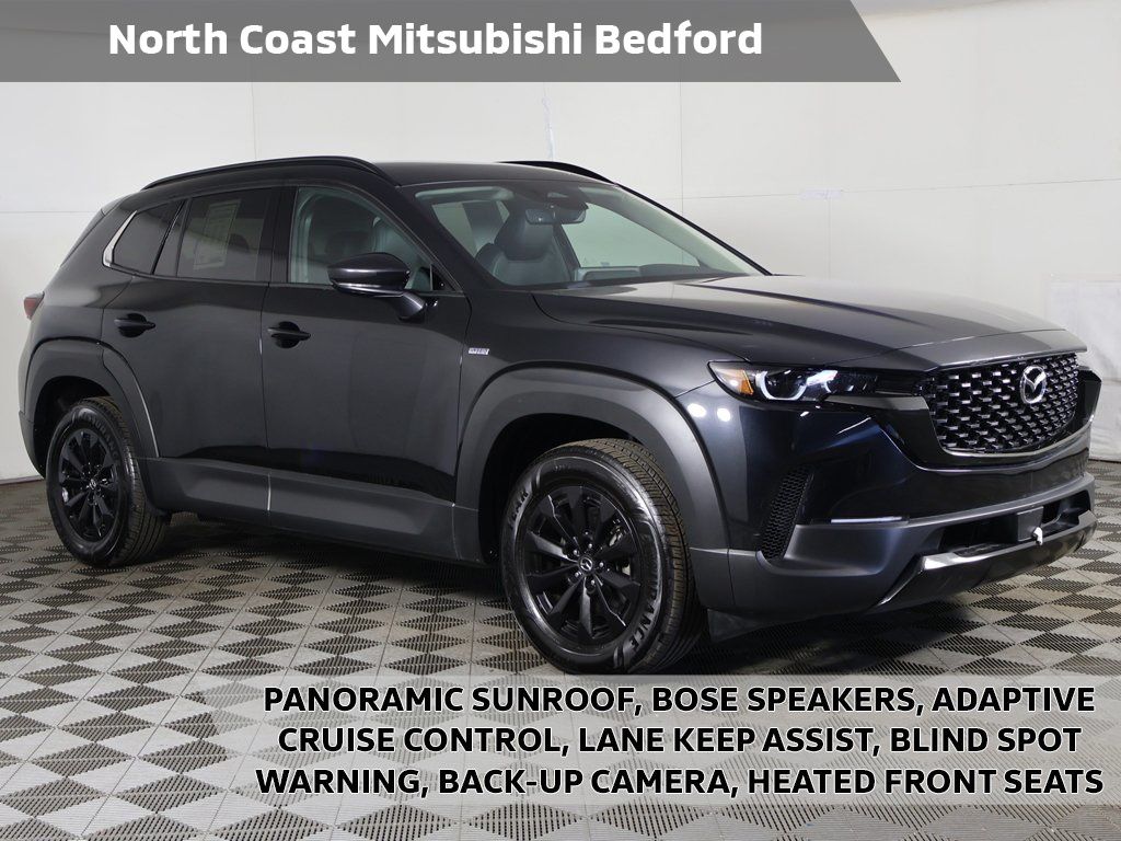 Jet Black Mica 2025 Mazda CX-50 Hybrid Premium AWD SUV / Crossover All-Wheel Drive Continuously Variable Transmission