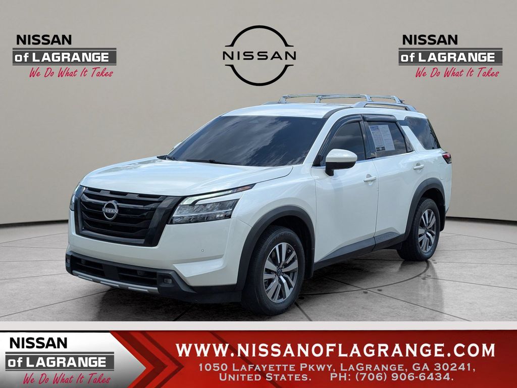 Pearl White Tricoat 2022 Nissan Pathfinder SUV / Crossover All-Wheel Drive 9-Speed Automatic
