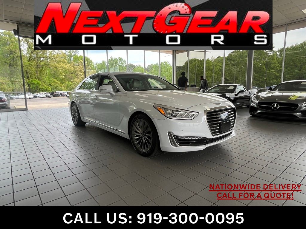 Casablanca White 2017 Genesis G90 Premium Sedan Rear-Wheel Drive 8-Speed Automatic