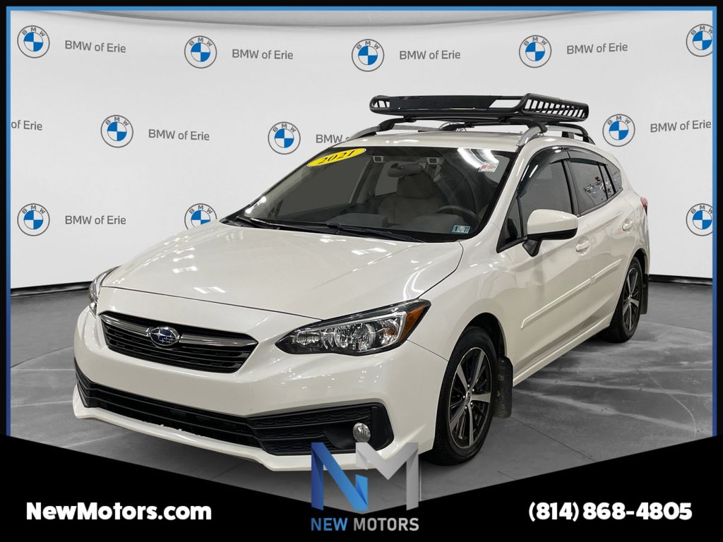 Crystal White Pearl 2021 Subaru Impreza Wagon All-Wheel Drive Continuously Variable Transmission