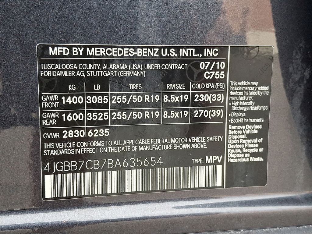 Thumbnail: 2011 Mercedes-Benz M-Class - 28
