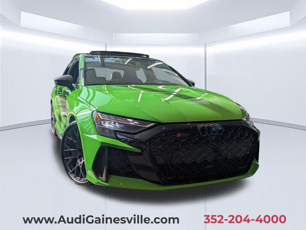 Green 2026 Audi RS 3 Sedan All-Wheel Drive 7-Speed Automatic