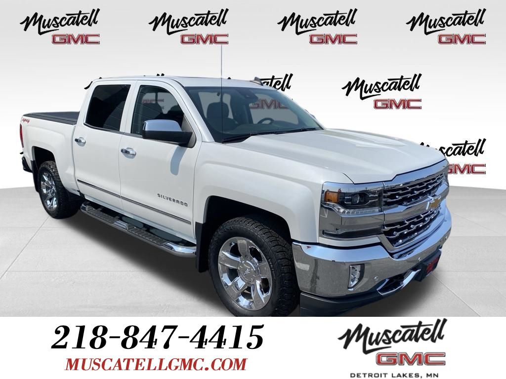 White (Iridescent Pearl Tricoat) 2017 Chevrolet Silverado 1500 Pickup Truck Four-Wheel Drive 6-Speed Automatic Overdrive