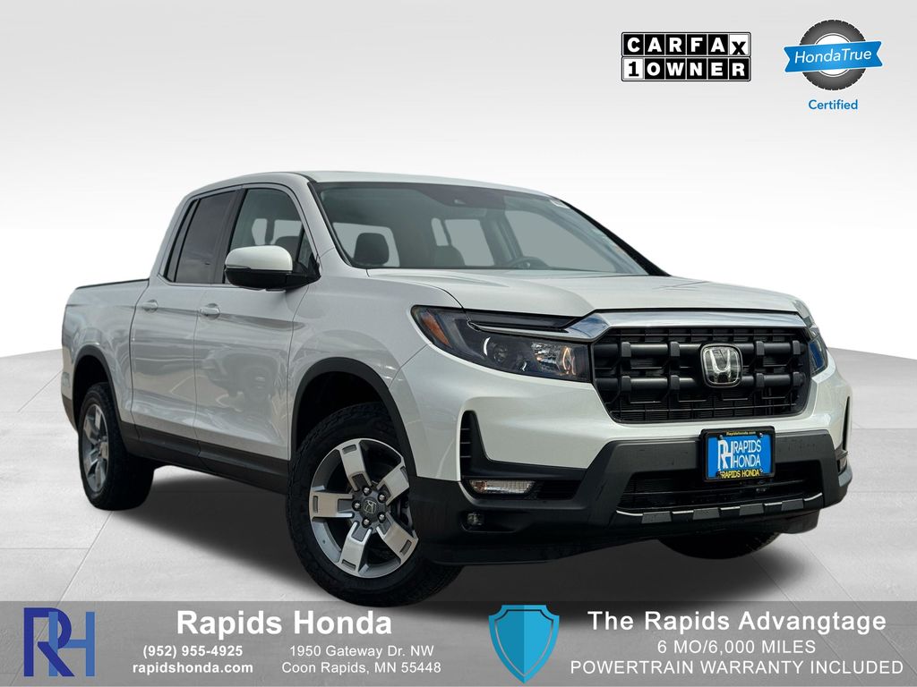 Platinum White Pearl 2026 Honda Ridgeline RTL AWD Pickup Truck All-Wheel Drive 9-Speed Automatic