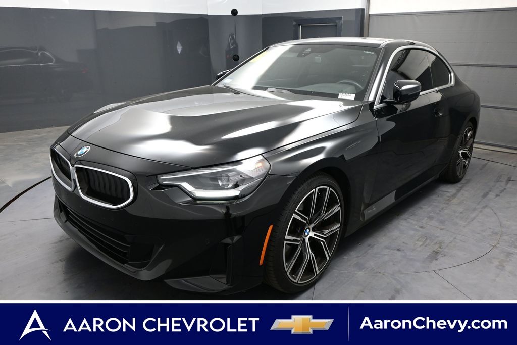 Jet Black 2022 BMW 2 Series Coupe Rear-Wheel Drive 8-Speed Automatic