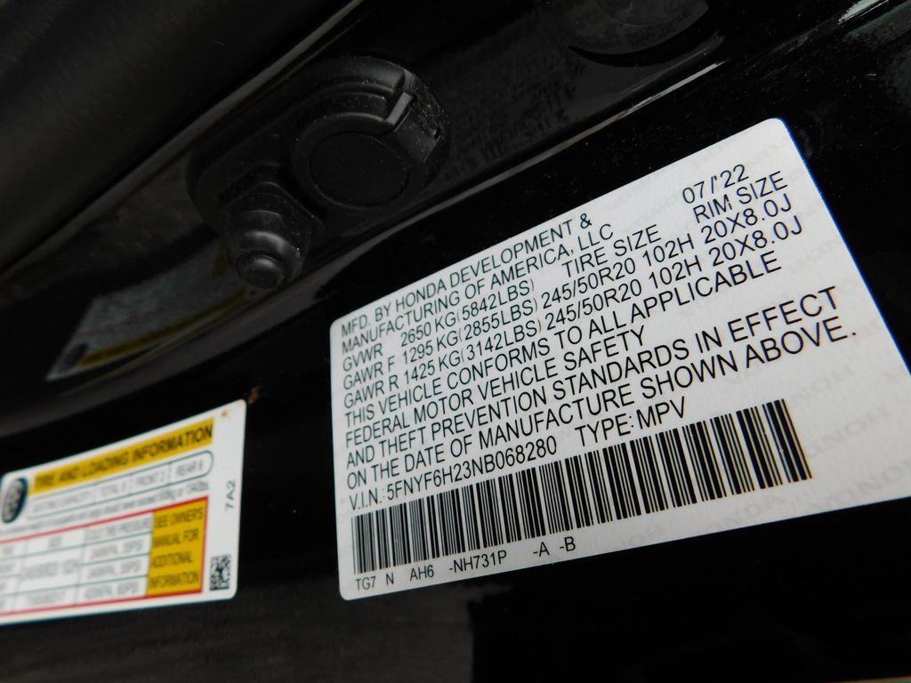 2022 Honda Pilot Special Edition 12