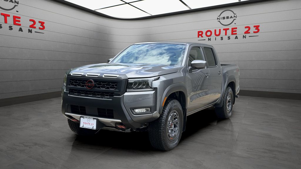 Gray (Gun Metallic) 2026 Nissan Frontier Pickup Truck Four-Wheel Drive 9-Speed Automatic Overdrive