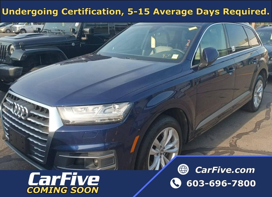Blue Metallic 2019 Audi Q7 SUV / Crossover All-Wheel Drive 8-Speed Automatic