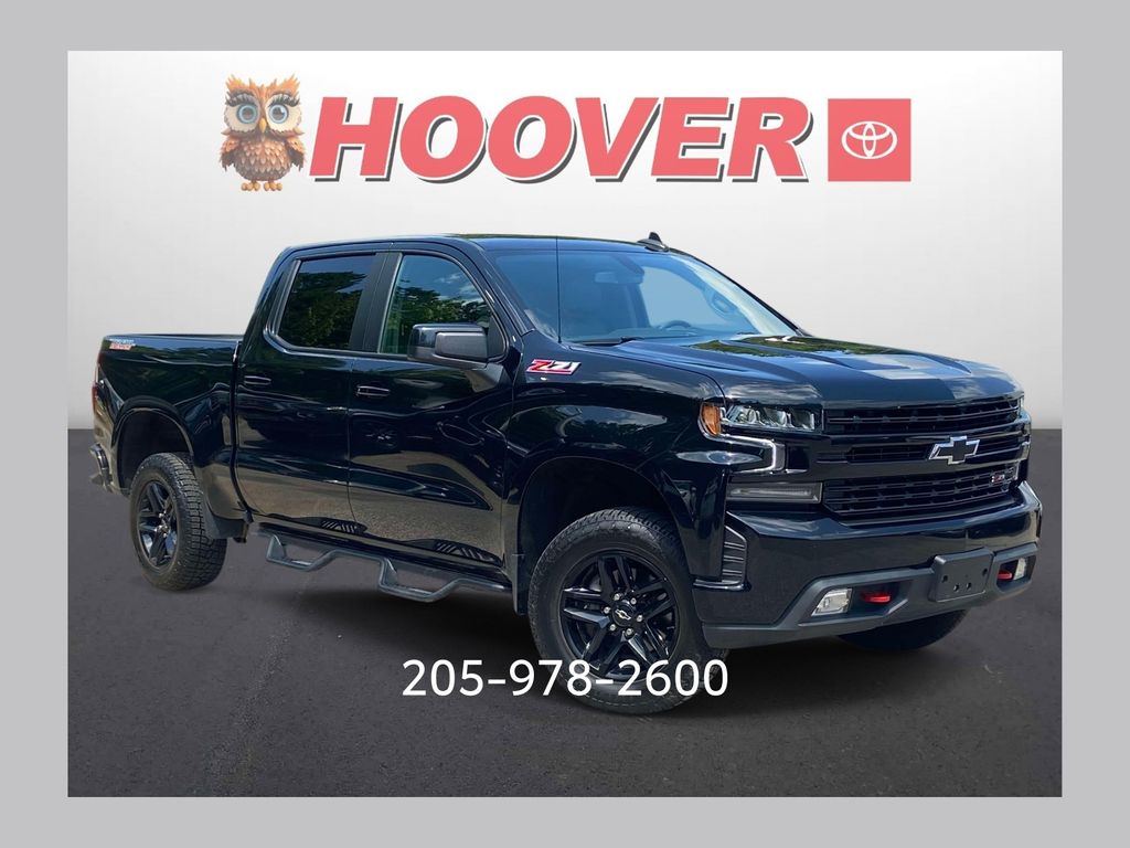 Black 2021 Chevrolet Silverado 1500 Pickup Truck Four-Wheel Drive Automatic