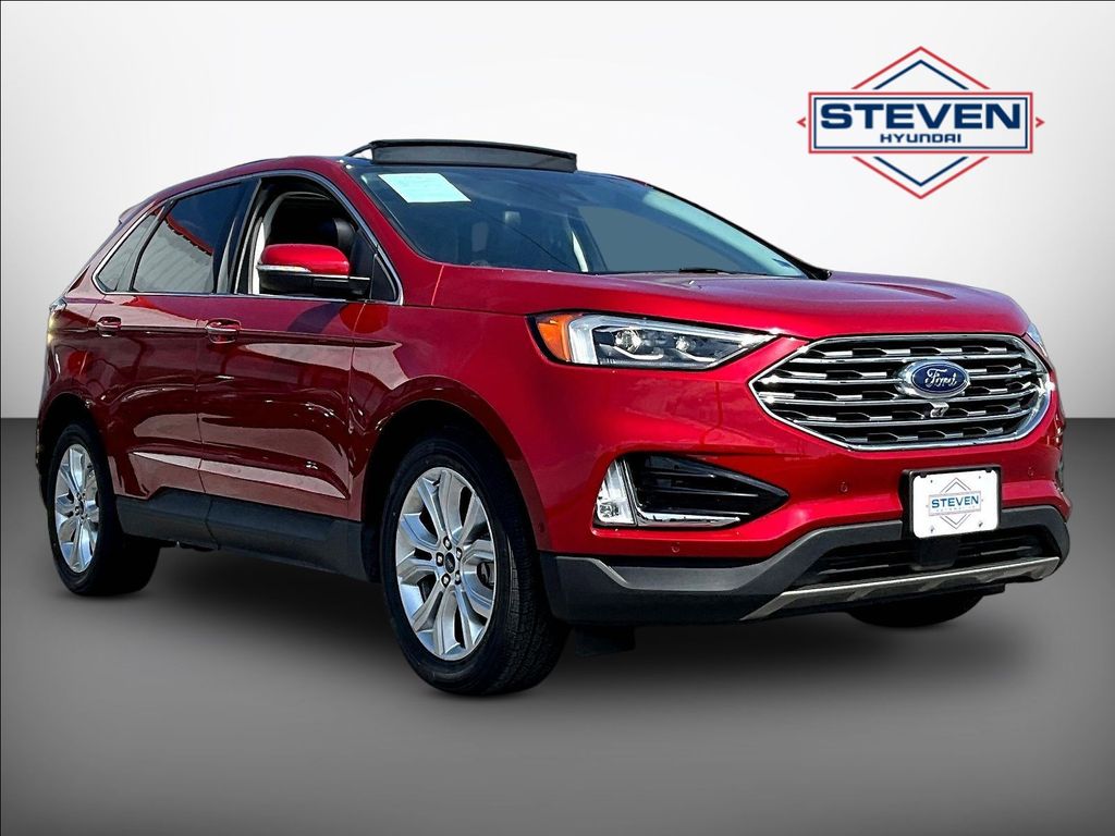 Red Metallic 2020 Ford Edge SUV / Crossover All-Wheel Drive 8-Speed Automatic