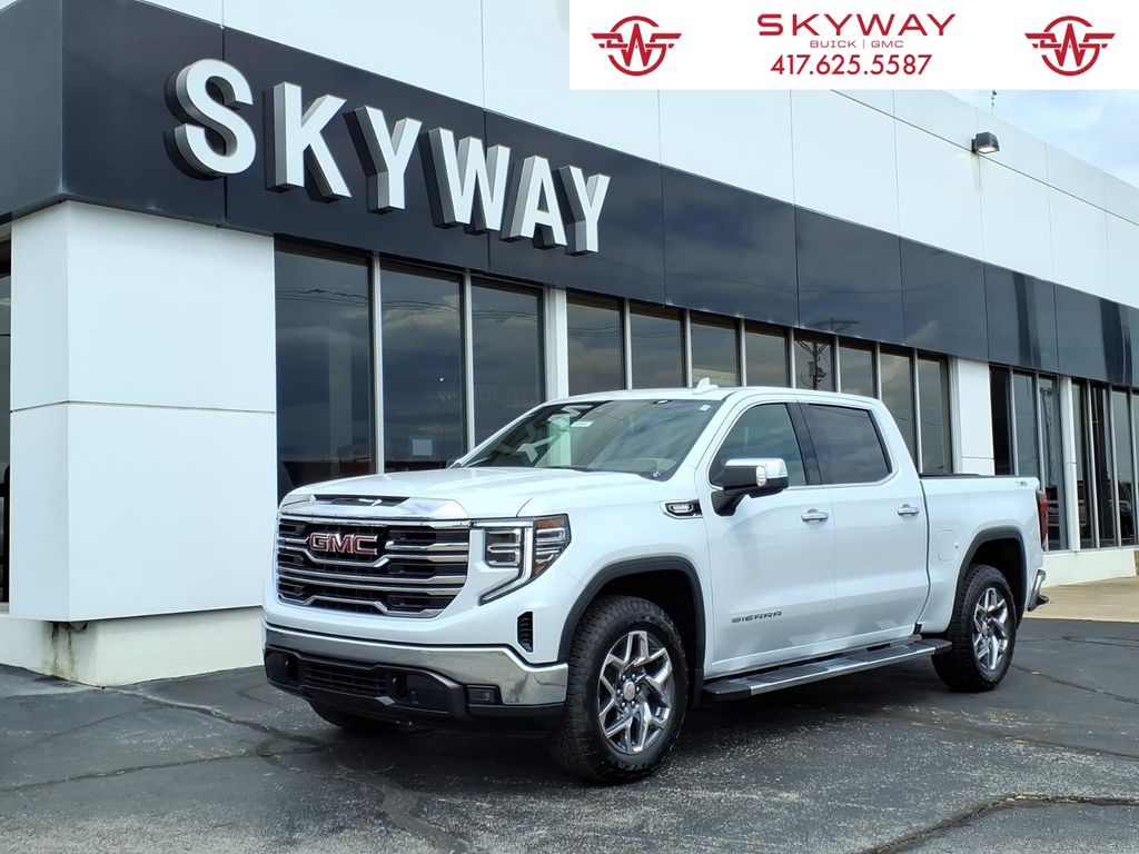 Glacier White Tricoat 2026 GMC Sierra 1500 Pickup Truck Four-Wheel Drive Automatic