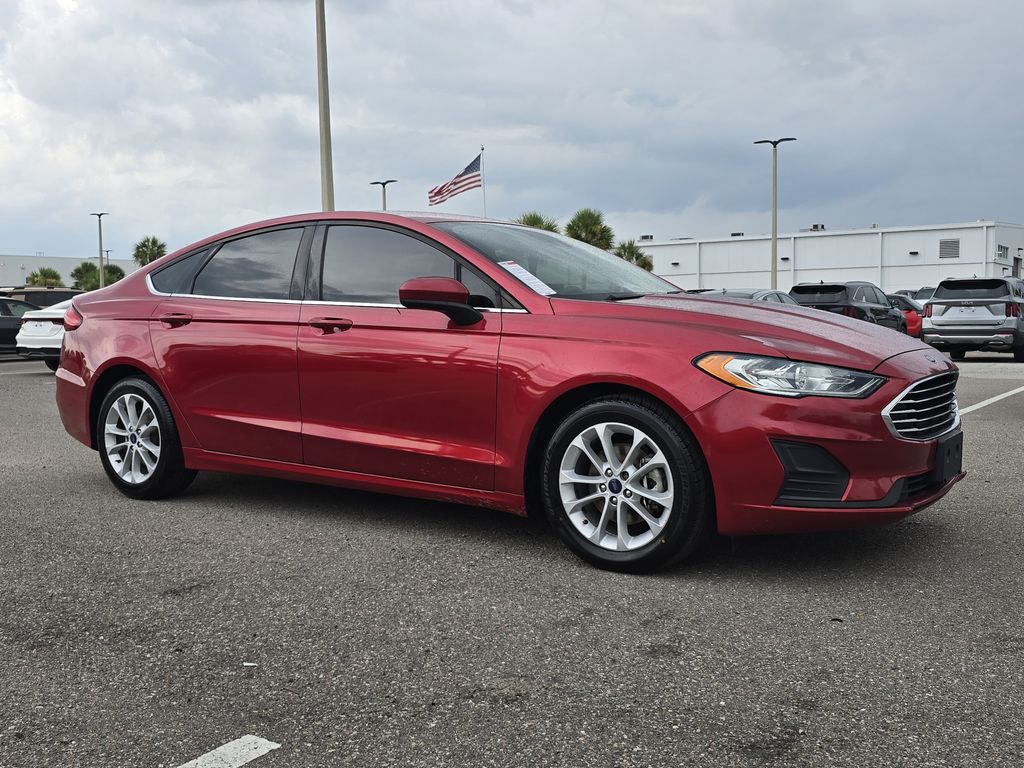 Rapid Red Metallic Tinted Clearcoat 2020 Ford Fusion Sedan Front-Wheel Drive 6-Speed Automatic