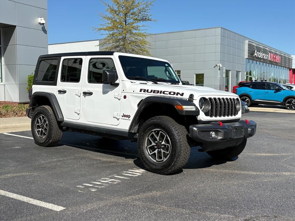 Bright White Clearcoat 2024 Jeep Wrangler Rubicon 4-Door 4WD SUV / Crossover Four-Wheel Drive 8-Speed Automatic