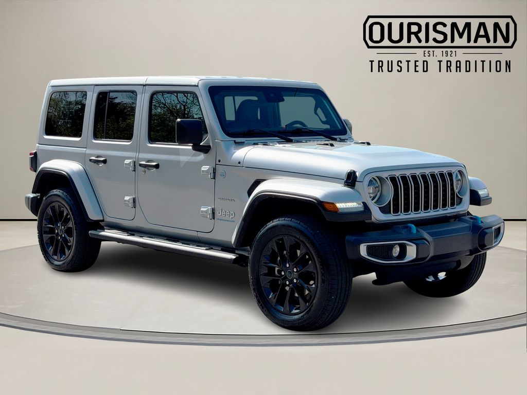 Silver Zynith Clearcoat 2024 Jeep Wrangler 4xe Sahara 4WD SUV / Crossover Four-Wheel Drive 8-Speed Automatic