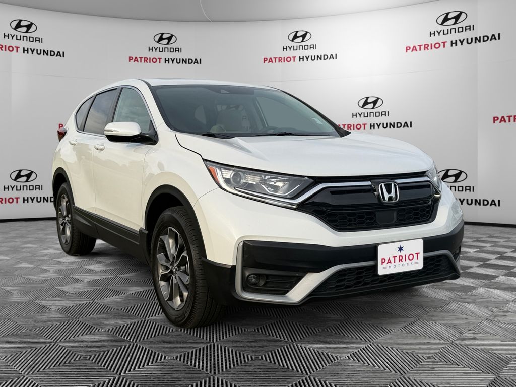 Platinum White 2020 Honda CR-V EX AWD SUV / Crossover All-Wheel Drive Continuously Variable Transmission