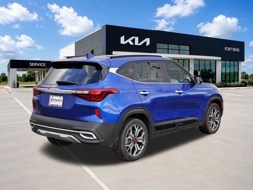 2022 Kia Seltos SX Blue at Joe Myers Mazda Kia
