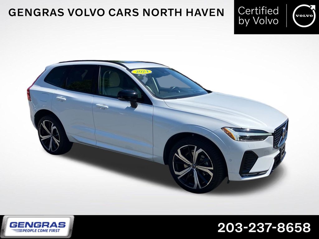Crystal White Metallic 2024 Volvo XC60 SUV / Crossover All-Wheel Drive Automatic