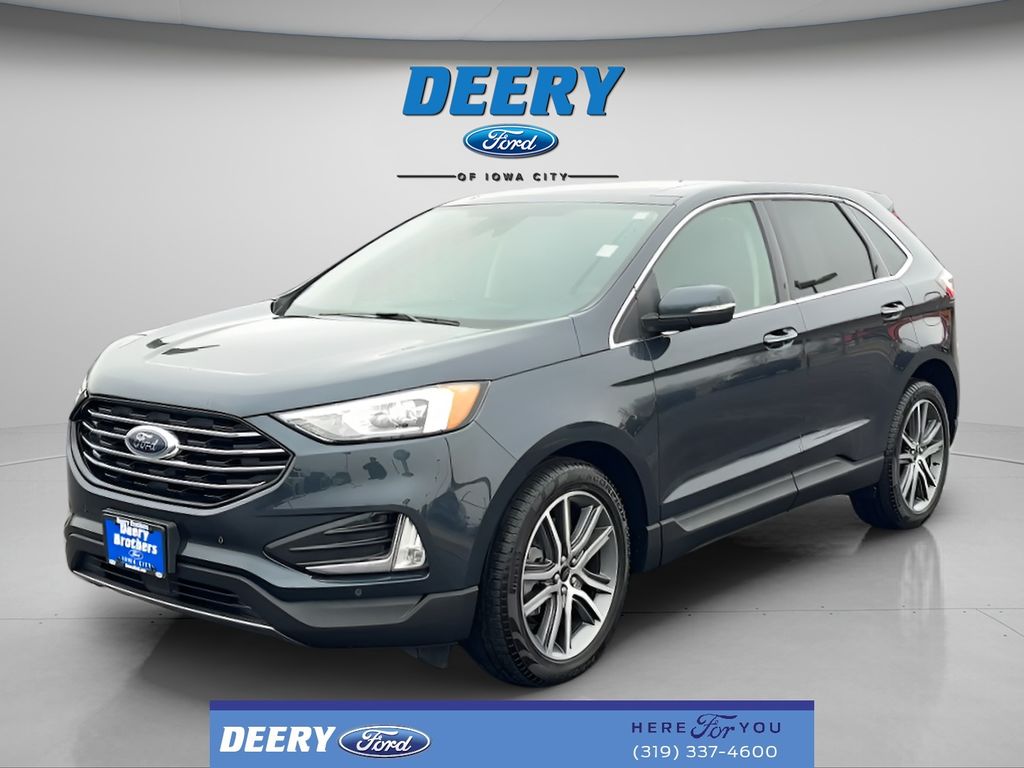 Stone Blue Metallic 2024 Ford Edge Titanium AWD SUV / Crossover All-Wheel Drive 8-Speed Automatic