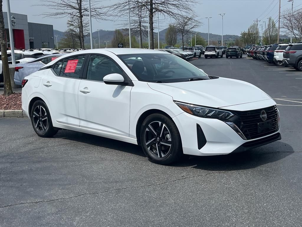 White (Fresh Powder) 2024 Nissan Sentra SV FWD Sedan Front-Wheel Drive Continuously Variable Transmission