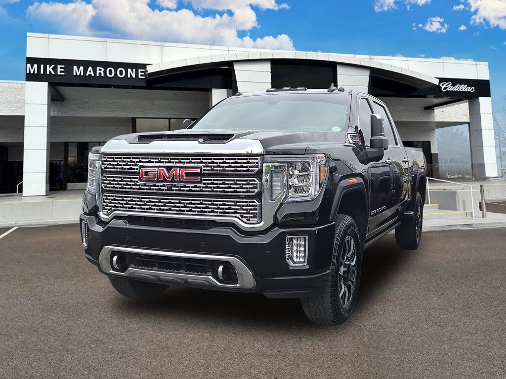 Onyx Black 2023 GMC Sierra 2500HD Denali Crew Cab 4WD Pickup Truck Four-Wheel Drive Automatic