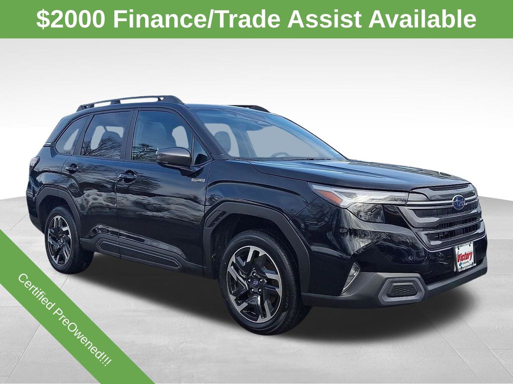 Crystal Black Silica 2025 Subaru Forester Hybrid Limited AWD SUV / Crossover All-Wheel Drive Continuously Variable Transmission