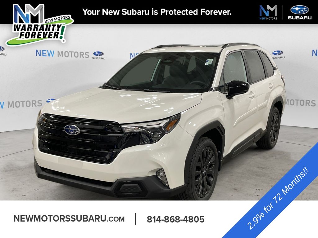 White Pearl 2026 Subaru Forester SUV / Crossover All-Wheel Drive Continuously Variable Transmission