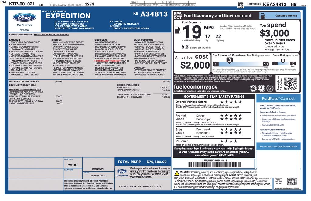 Used 2019 Gray Ford Platinum image 5