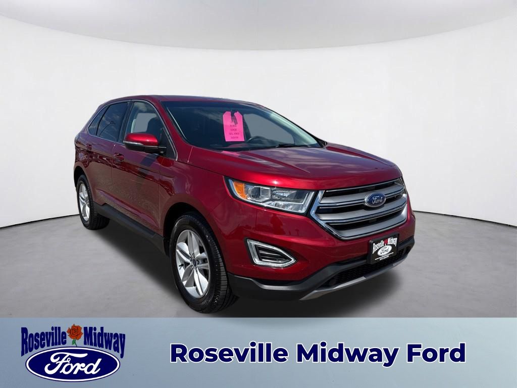 Ruby Red Metallic 2018 Ford Edge SEL AWD SUV / Crossover All-Wheel Drive 6-Speed Automatic