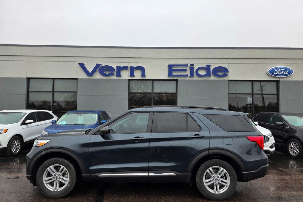 Stone Blue Metallic 2024 Ford Explorer XLT AWD SUV / Crossover All-Wheel Drive Automatic