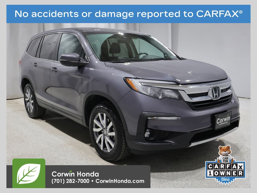 Gray (Modern Steel Metallic) 2022 Honda Pilot EX-L AWD SUV / Crossover All-Wheel Drive 9-Speed Automatic