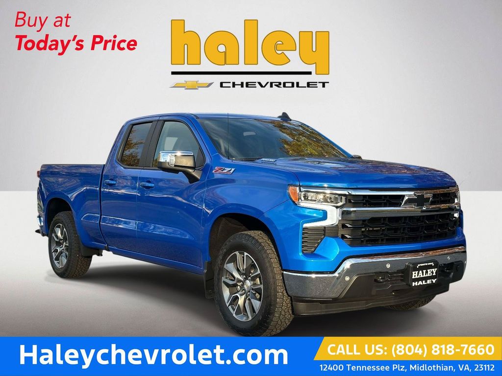 Riptide Blue Metallic 2026 Chevrolet Silverado 1500 Pickup Truck Four-Wheel Drive Automatic