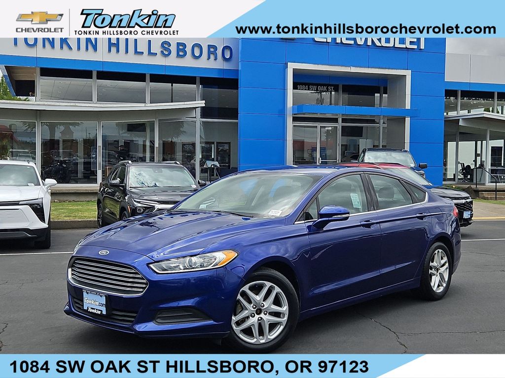 Blue Metallic 2014 Ford Fusion Sedan Front-Wheel Drive 6-Speed Automatic