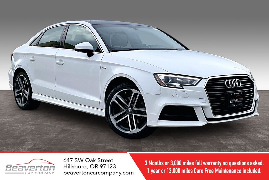 Ibis White 2018 Audi A3 2.0T Premium Plus Sedan FWD Sedan Front-Wheel Drive 6-Speed Automatic