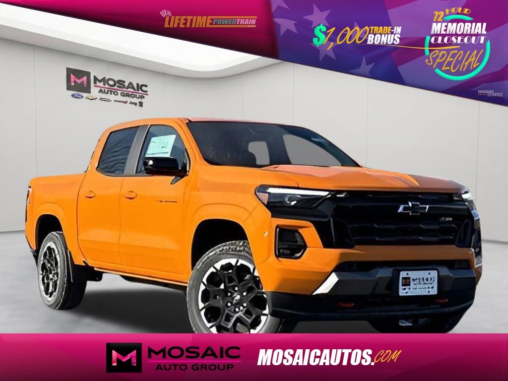 Sunrise Orange 2026 Chevrolet Colorado Z71 Crew Cab 4WD Pickup Truck Four-Wheel Drive 8-Speed Automatic