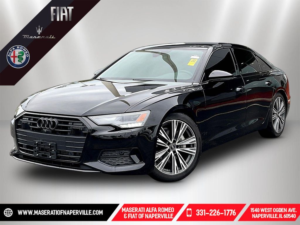 Black Metallic 2023 Audi A6 Sedan All-Wheel Drive 7-Speed Automatic