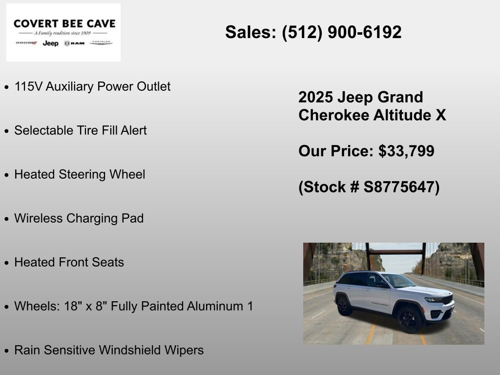New Car 2025 Jeep Grand Cherokee  For Sale Under $35,000 In Austin, Texas
