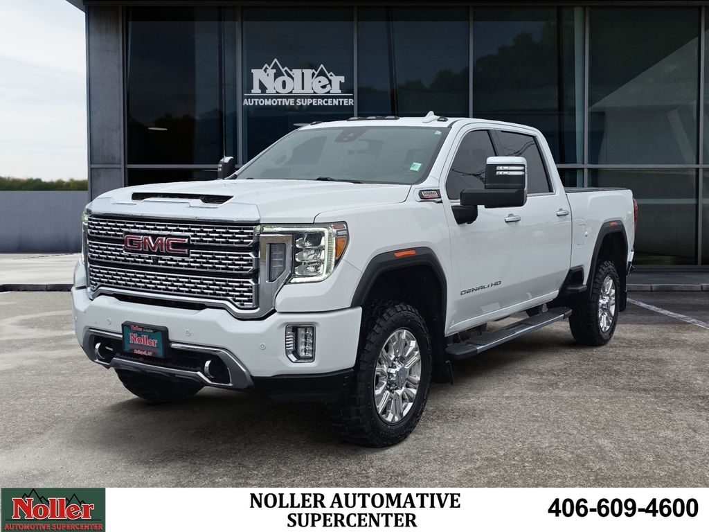 Summit White 2022 GMC Sierra 2500HD Denali Crew Cab 4WD Pickup Truck Four-Wheel Drive Automatic