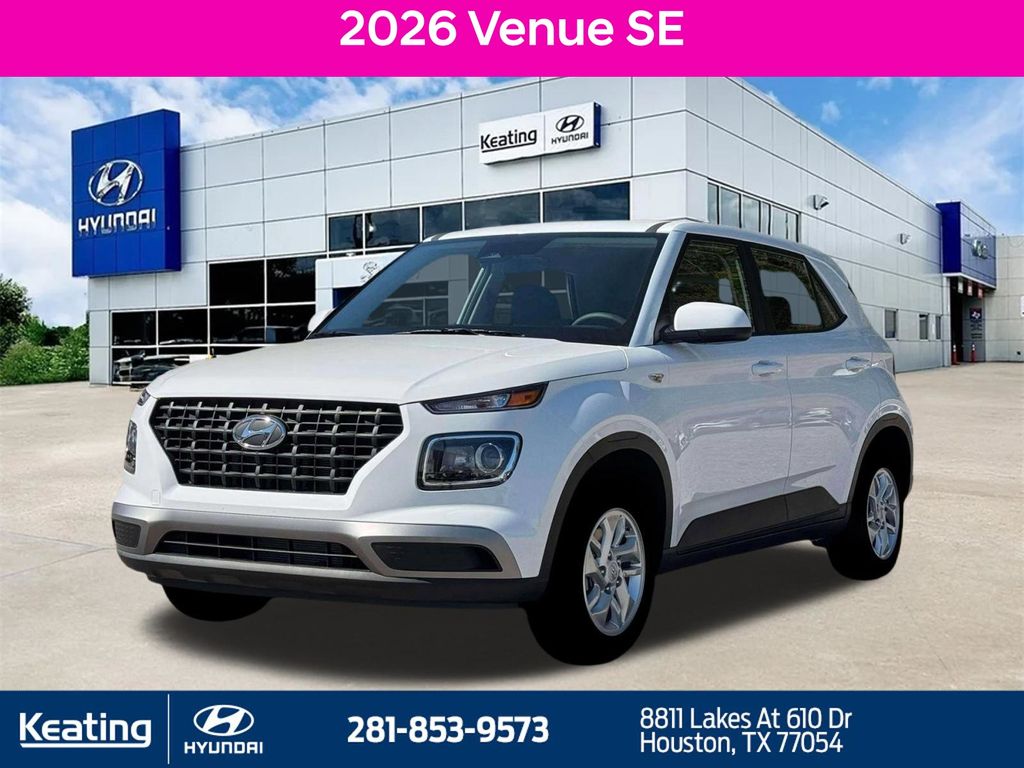 Lunar White 2026 Hyundai Venue SE FWD SUV / Crossover Front-Wheel Drive Continuously Variable Transmission