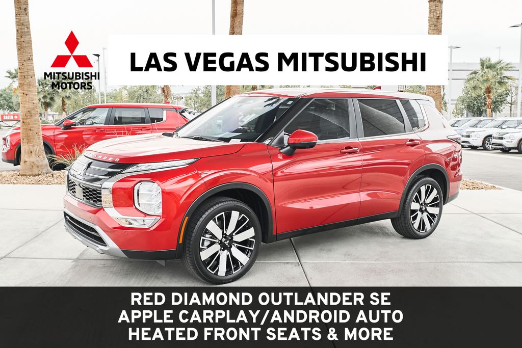 Red 2025 Mitsubishi Outlander SE FWD SUV / Crossover Front-Wheel Drive Continuously Variable Transmission