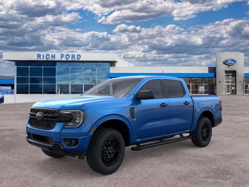 Velocity Blue Metallic 2026 Ford Ranger Pickup Truck Four-Wheel Drive Automatic