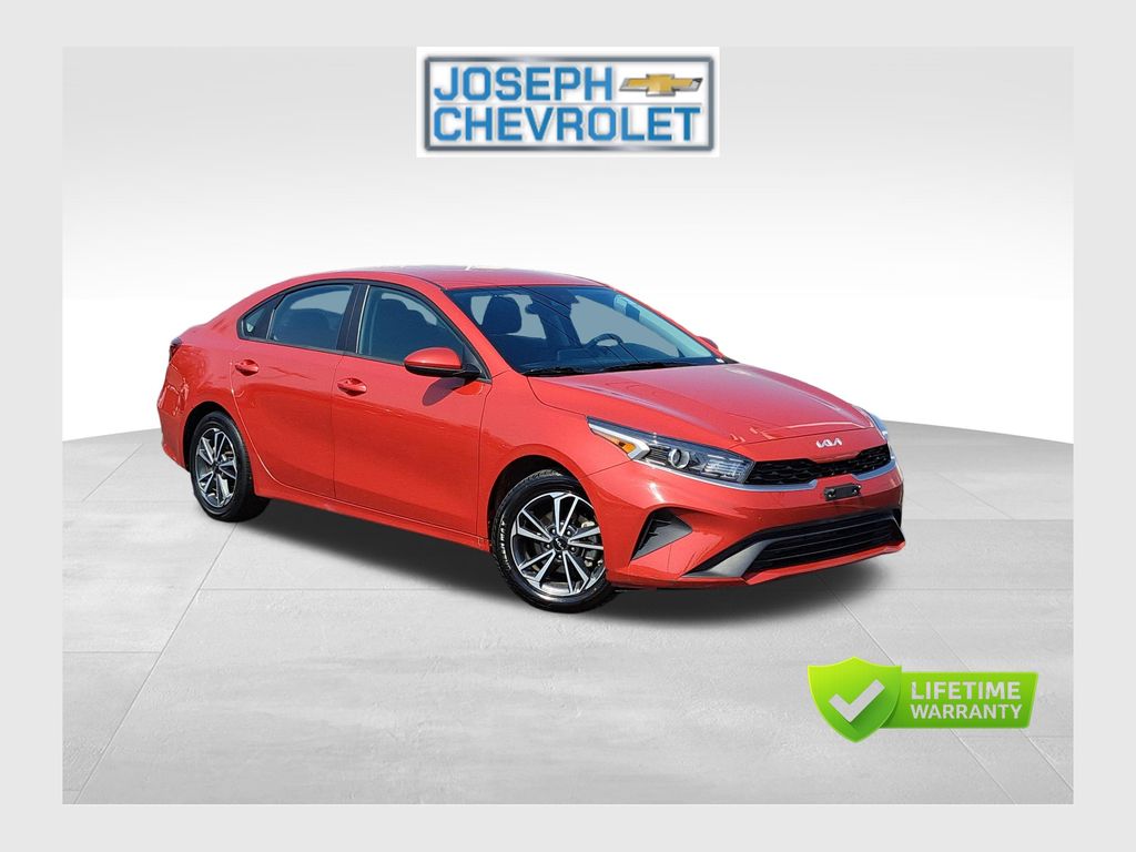 Currant Red 2023 Kia Forte LXS FWD Sedan Front-Wheel Drive Continuously Variable Transmission