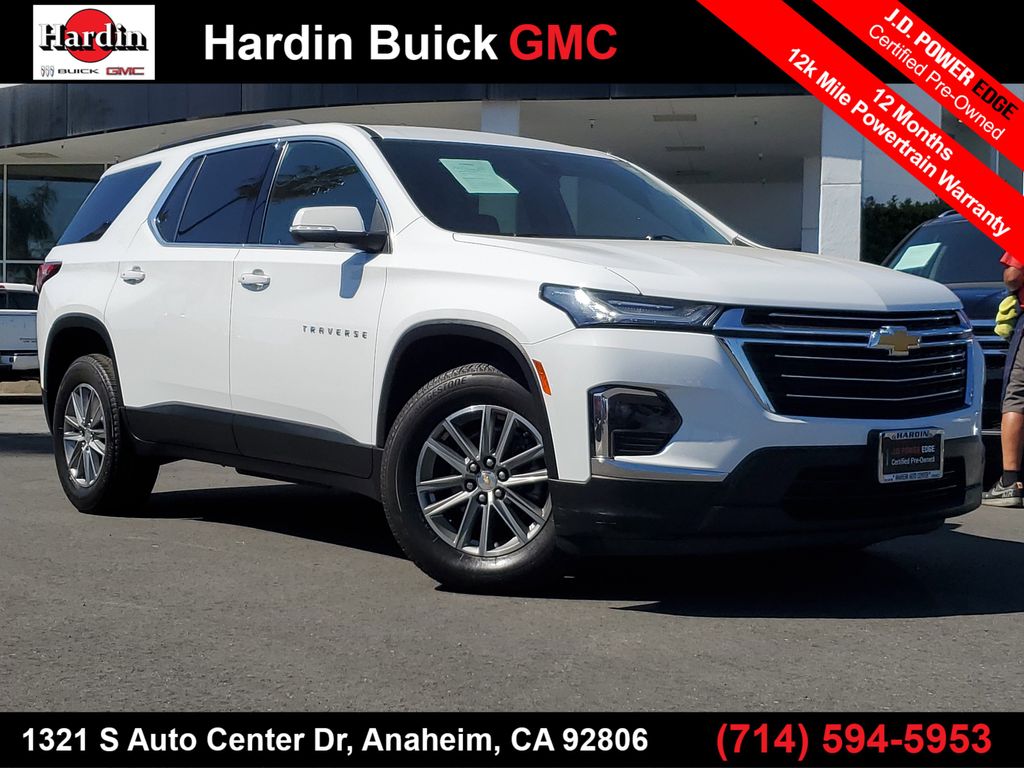Summit White 2023 Chevrolet Traverse LT Leather FWD SUV / Crossover Front-Wheel Drive 9-Speed Automatic