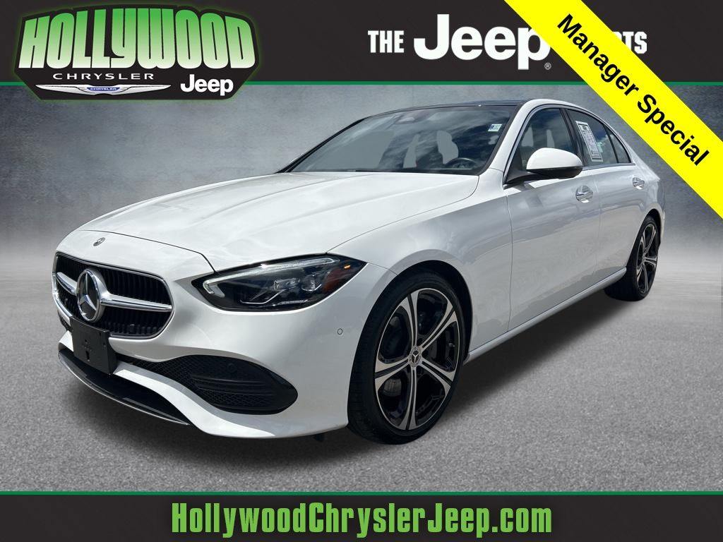 White 2025 Mercedes-Benz C-Class C 300 RWD Sedan Rear-Wheel Drive 9-Speed Automatic