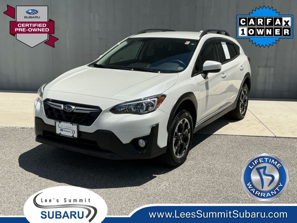 Crystal White Pearl 2023 Subaru Crosstrek SUV / Crossover All-Wheel Drive 6-Speed Manual