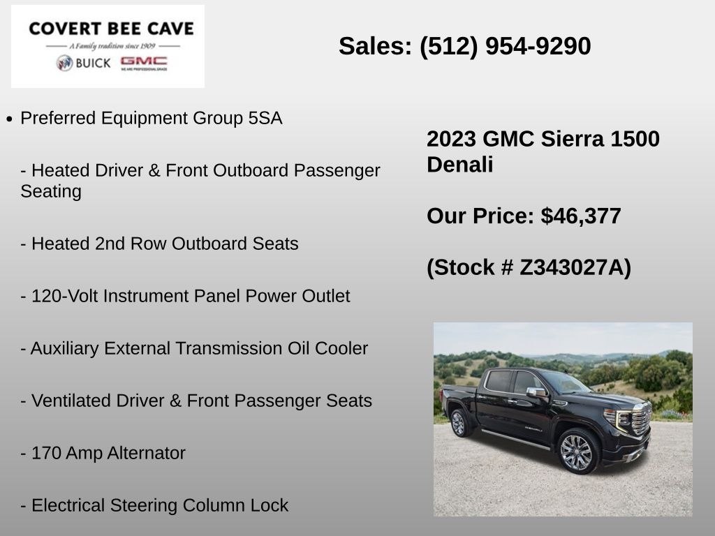 Used Car 2023 Gmc Sierra 1500  Denali For Sale Under $50,000 In Austin, Texas