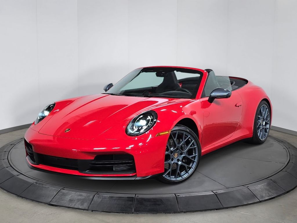 Guards Red 2026 Porsche 911 Convertible Rear-Wheel Drive 6-Speed Manual