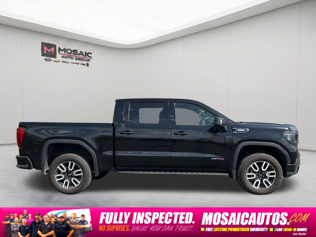 Used 2025 GMC Sierra 1500 AT4 with VIN 1GTUUEE89SZ214596 for sale in Zumbrota, Minnesota
