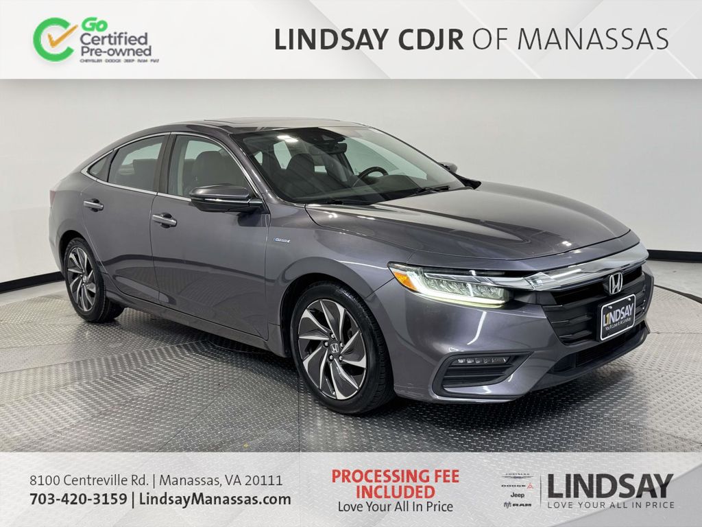 Gray (Modern Steel Metallic) 2021 Honda Insight Sedan Front-Wheel Drive Continuously Variable Transmission