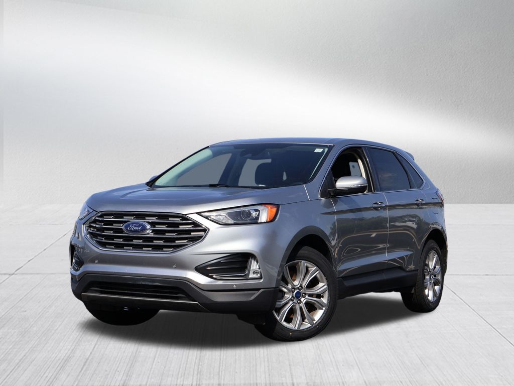 Iconic Silver Metallic 2022 Ford Edge SUV / Crossover All-Wheel Drive 8-Speed Automatic