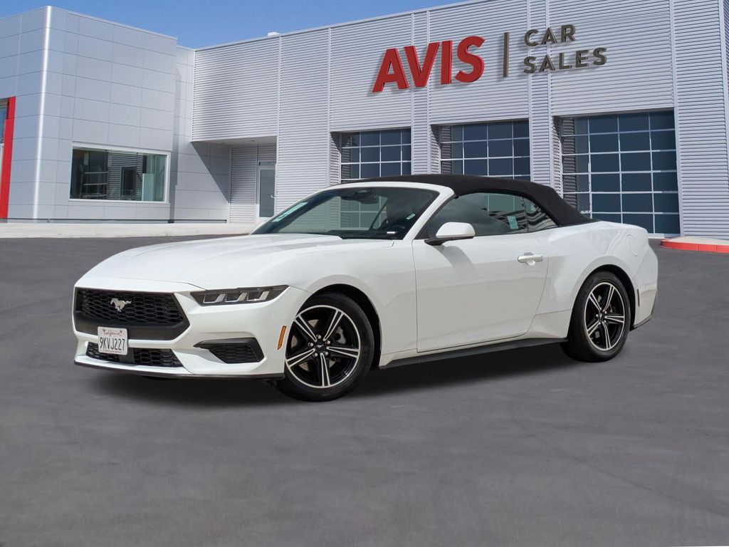 White 2024 Ford Mustang EcoBoost Premium Convertible RWD Convertible Rear-Wheel Drive Automatic